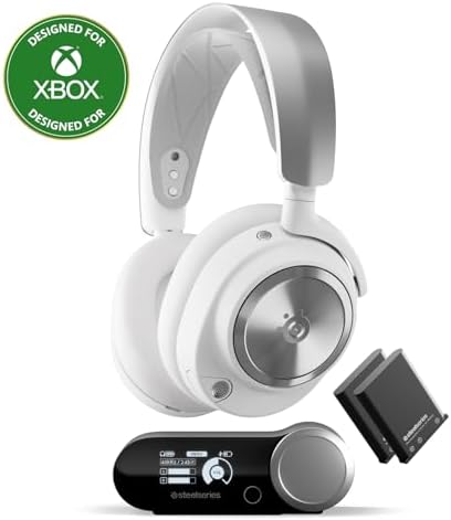 SteelSeries Arctis Nova Pro Wireless Multi System Gaming Headset   Neodymium Magnetic Drivers   Active Noise Cancellation   2 Battery System   ClearCast Gen 2 Mic   PC  PS5  PS4  Switch  Mobile