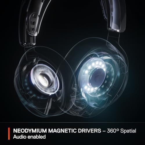 SteelSeries Arctis Nova Pro Wireless Multi System Gaming Headset   Neodymium Magnetic Drivers   Active Noise Cancellation   Infinity Power System   Gen 2 Mic   PS5  PS4  PC  Switch  Mobile   White