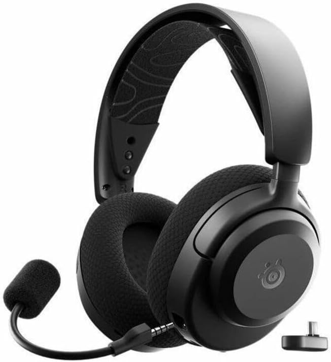 SteelSeries Arctis Nova 3X Wireless Multi Platform Gaming Headset   Mobile App Control   40 HR Battery   Neodymium Magnetic Drivers   2 4GHz/Bluetooth   Xbox  PS5  PC  Switch  Mobile   Black