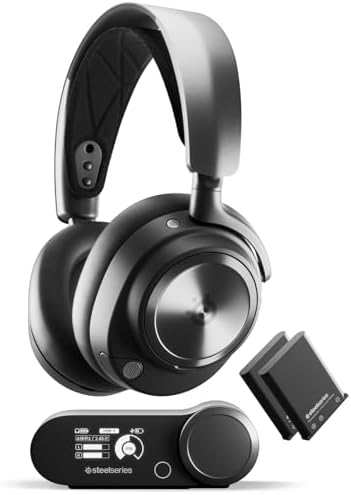 SteelSeries Arctis Nova Pro Wireless Multi System Gaming Headset   Premium Hi Fi Drivers   Active Noise Cancellation   Infinity Power System   ClearCast Gen 2 Mic   PC  PS5  PS4  Switch  Mobile