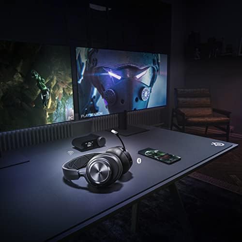 SteelSeries Arctis Nova Pro Wireless Multi System Gaming Headset   Premium Hi Fi Drivers   Active Noise Cancellation   Infinity Power System   ClearCast Gen 2 Mic   PC  PS5  PS4  Switch  Mobile