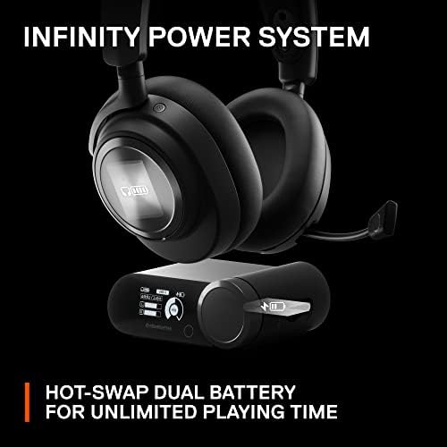 SteelSeries Arctis Nova Pro Wireless Multi System Gaming Headset   Premium Hi Fi Drivers   Active Noise Cancellation   Infinity Power System   ClearCast Gen 2 Mic   PC  PS5  PS4  Switch  Mobile