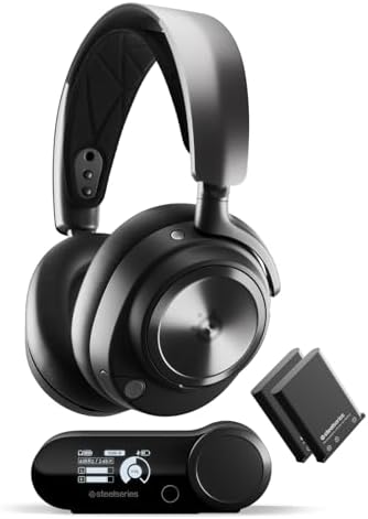 SteelSeries Arctis Nova Pro Wireless Multi System Gaming Headset   Premium Hi Fi Drivers   Active Noise Cancellation   Infinity Power System   ClearCast Gen 2 Mic   PC  PS5  PS4  Switch  Mobile