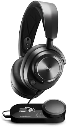 SteelSeries Arctis Nova Pro Multi System Gaming Headset   Premium Hi Fi Drivers  Hi Res Audio   360  Spatial Audio   GameDAC Gen 2   ESS Sabre Quad DAC   Stealth Retractable Mic   PC  PS5  PS4  Switch