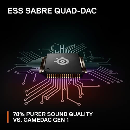 SteelSeries Arctis Nova Pro Multi System Gaming Headset   Premium Hi Fi Drivers  Hi Res Audio   360  Spatial Audio   GameDAC Gen 2   ESS Sabre Quad DAC   Stealth Retractable Mic   PC  PS5  PS4  Switch
