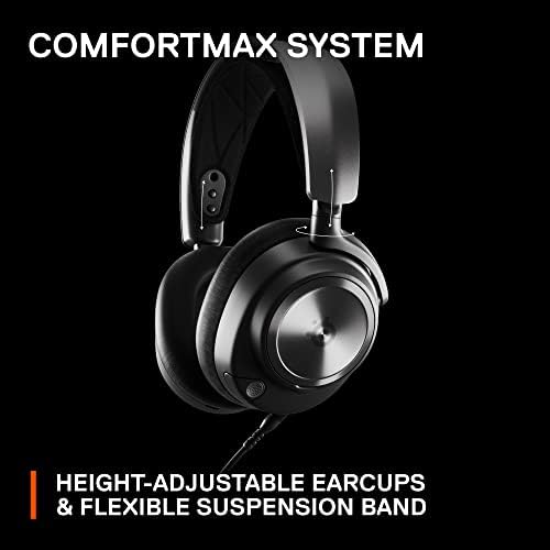 SteelSeries Arctis Nova Pro Multi System Gaming Headset   Premium Hi Fi Drivers  Hi Res Audio   360  Spatial Audio   GameDAC Gen 2   ESS Sabre Quad DAC   Stealth Retractable Mic   PC  PS5  PS4  Switch