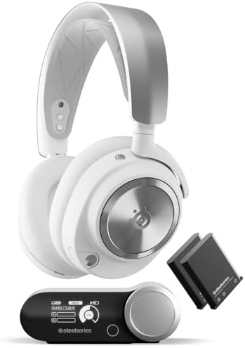 SteelSeries Arctis Nova Pro Wireless Multi System Gaming Headset   Neodymium Magnetic Drivers   Active Noise Cancellation   2 Battery System   ClearCast Gen 2 Mic   PC  PS5  PS4  Switch  Mobile