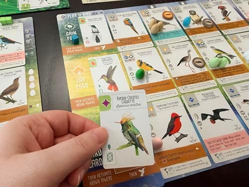 Stonemaier Games  Wingspan Americas Expansion by Elizabeth Hargrave   Add to Wingspan   Includes Small Hummingbird Cards with New Mechanism  111 Unique New Colorful Birds  & More   1 5 Players  90 Min