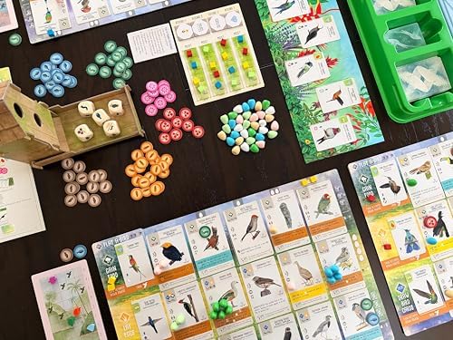 Stonemaier Games  Wingspan Americas Expansion by Elizabeth Hargrave   Add to Wingspan   Includes Small Hummingbird Cards with New Mechanism  111 Unique New Colorful Birds  & More   1 5 Players  90 Min