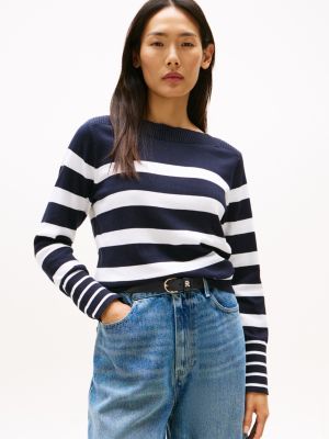 Stripe Boatneck Sweater