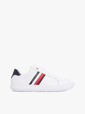 Stripe Leather Cupsole Sneaker