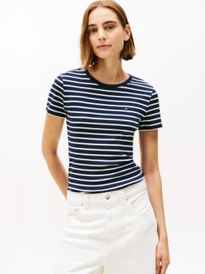 Talla M y XL, Striped Crewneck Favorite T Shirt