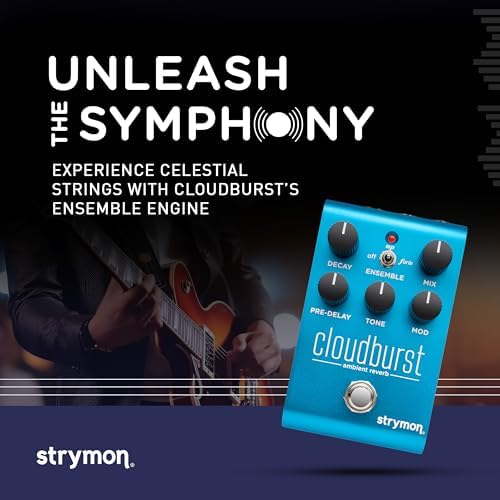 Strymon Cloudburst Ambient Reverb Guitar Pedal with Ensemble Engine  for Electric and Acoustic Guitar  Synths  Vocals and Keyboards