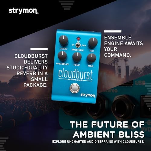 Strymon Cloudburst Ambient Reverb Guitar Pedal with Ensemble Engine  for Electric and Acoustic Guitar  Synths  Vocals and Keyboards