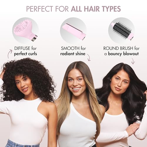 StyleSwitch Ionic Multi Styler  Air Styler and Hair Dryer  Lightweight Hot Air Brush with 5 Attachments  Automatic Dual Voltage