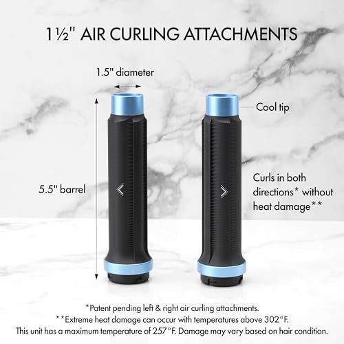 StyleSwitch Ionic Multi Styler  Air Styler and Hair Dryer  Lightweight Hot Air Brush with 5 Attachments  Automatic Dual Voltage