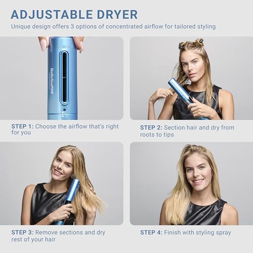 StyleSwitch Ionic Multi Styler  Air Styler and Hair Dryer  Lightweight Hot Air Brush with 5 Attachments  Automatic Dual Voltage