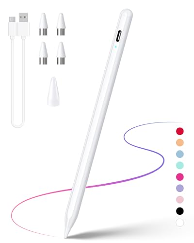 Stylus Pen  Active Stylus Pen Compatible for iOS and Android Touchscreens/Phones  Rechargeable Stylus Pen with Dual Touch Screen  Stylus Pencil for A pple/Android/Tablet  16 5CM White