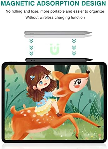 Stylus Pen for iPad 6th 11th Generation  10 Mins Fast Charge with Tilt Sensitivity & Palm Rejection  Compatible with Apple iPad 2018 2025  iPad Air 3/4/5/M2/M3  iPad mini 5/6  iPad Pro 11/12 9/M4