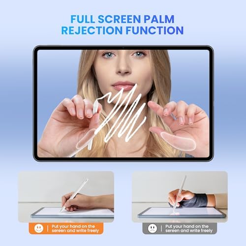 Stylus Pen for iPad 6th 11th Generation  10 Mins Fast Charge with Tilt Sensitivity & Palm Rejection  Compatible with Apple iPad 2018 2025  iPad Air 3/4/5/M2/M3  iPad mini 5/6  iPad Pro 11/12 9/M4