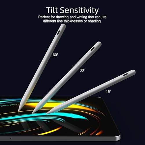 Stylus Pen for iPad 6th 11th Generation 2X Fast Charge Active Pencil Compatible with 2018 2026 Apple iPad Pro 11/12 9/M4  iPad Air 3/4/5/M2/M3/M4 iPad mini 5/6/7 Gen White