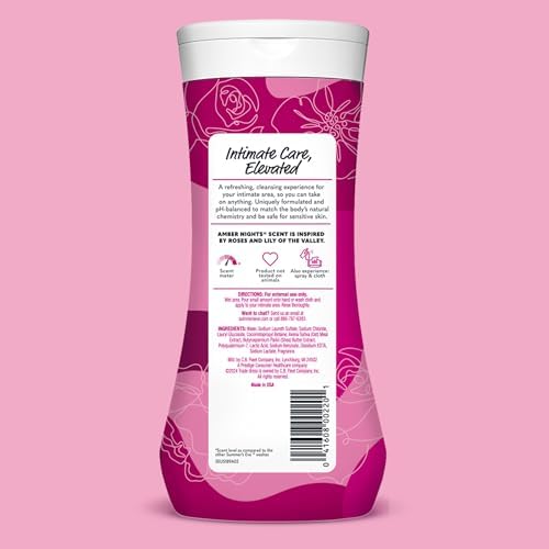 Summers Eve Amber Nights with Oat and Shea Extracts  Daily Refreshing All Over Feminine Body Wash  Removes Odor  Feminine Wash pH Balanced  15 fl oz