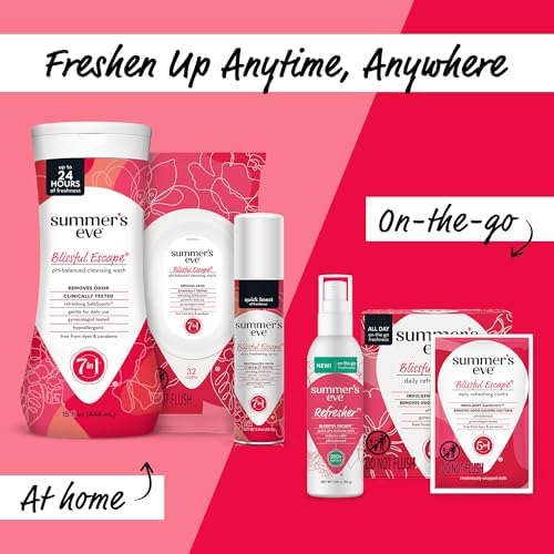 Summers Eve Blissful Escape Daily Refreshing All Over Feminine Body Wash  Removes Odor  Feminine Wash pH Balanced  15 Fl Oz  Pack of 3