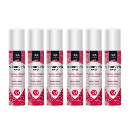 Summers Eve Freshening Spray   Baby Powder   2 oz Size   Pack of 6   pH Balanced  Dermatologist & Gynecologist Tested