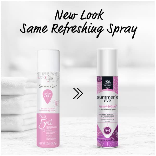 Summers Eve Freshening Spray   Island Splash   PH Balanced  Dermatologist & Gynecologist Tested   2 Ounces Per Can   Pack of 6