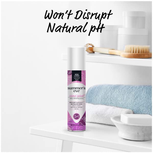 Summers Eve Freshening Spray   Island Splash   PH Balanced  Dermatologist & Gynecologist Tested   2 Ounces Per Can   Pack of 6