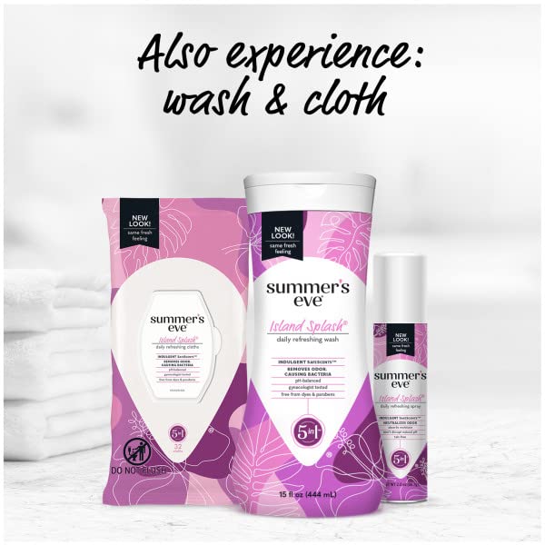 Summers Eve Freshening Spray   Island Splash   PH Balanced  Dermatologist & Gynecologist Tested   2 Ounces Per Can   Pack of 6