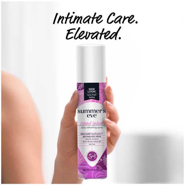 Summers Eve Freshening Spray   Island Splash   PH Balanced  Dermatologist & Gynecologist Tested   2 Ounces Per Can   Pack of 6
