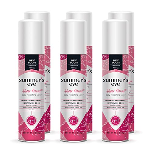 Summers Eve Freshening Spray   Island Splash   PH Balanced  Dermatologist & Gynecologist Tested   2 Ounces Per Can   Pack of 6