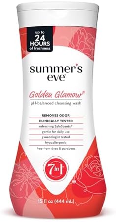 Summers Eve Simply Sensitive All Over Daily Feminine Wash  Gentle pH Balanced Body Wash for Women  Removes Vaginal Odor  15 Fl Oz