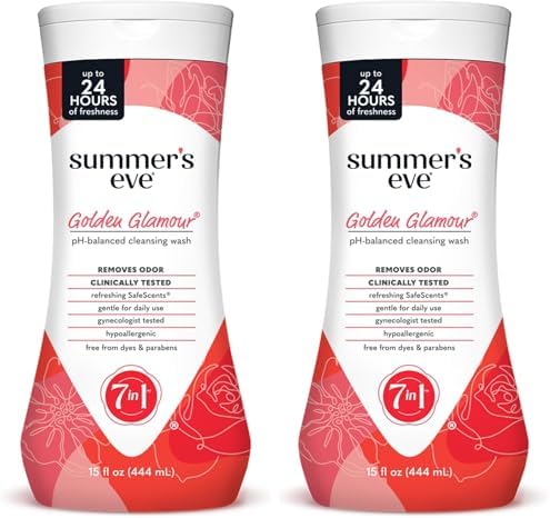 Summers Eve Simply Sensitive All Over Daily Feminine Wash  Gentle pH Balanced Body Wash for Women  Removes Vaginal Odor  15 Fl Oz