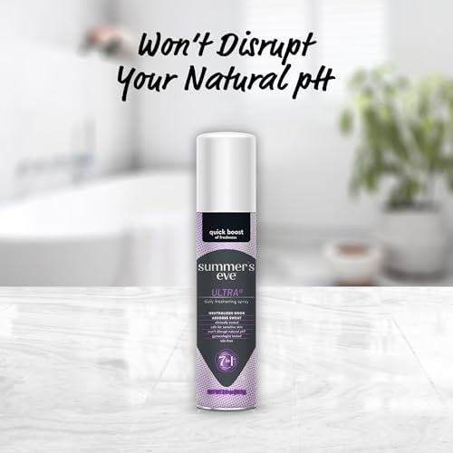 Summers Eve Ultimate Odor Control Daily Feminine Spray  Odor Reducing and Moisture Absorbing Formula  Ultimate Odor Protection  Ultra  Blissful Escape  & Amber Nights; 2 Oz  Pack of 4