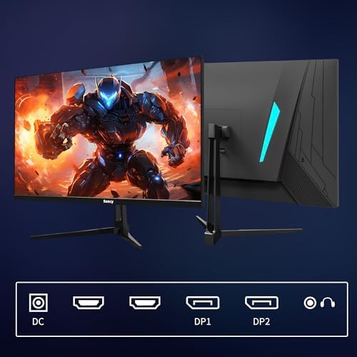 Suncy 32 inch 2K 170Hz Gaming Monitor  Fast IPS 1ms QHD  2560 x 1440  Monitor FreeSync 98  sRGB VESA Compatible  DisplayPort HDMI  Black