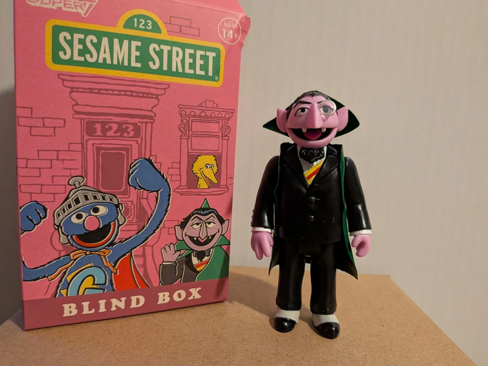 Super 7 Sesame Street The Count ReAction Vinyl Figure Blind Box