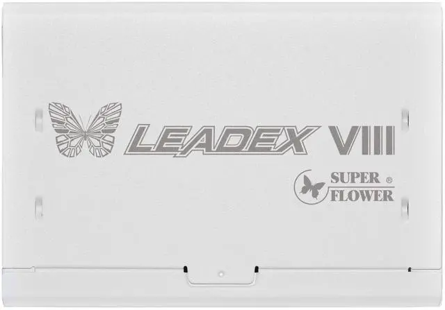 Super Flower Leadex VIII Platinum PRO 1200W ATX 3 1&PCIe 5 1 Native 12V 2x6 Cable   Cybenetics PLATINUM  Smallest 125mm ATX PSU  Patent Super Connector  Full Modular  White  SF 1200F14SP  WH