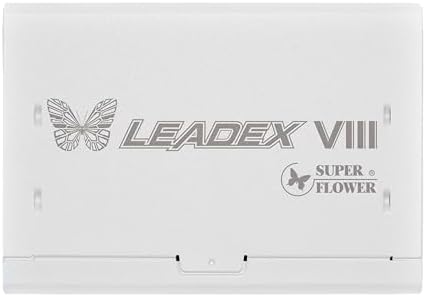 Super Flower Leadex VIII Platinum PRO 1200W ATX 3 1&PCIe 5 1 Native 12V 2x6 Cable   Cybenetics Platinum  Smallest 125mm ATX PSU  Patent Super Connector  Full Modular  White  SF 1200F14SP  WH