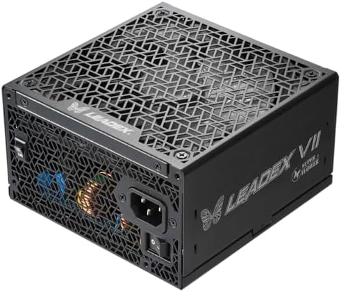 Super Flower Leadex VIII Platinum PRO 1200W ATX 3 1&PCIe 5 1 Native 12V 2x6 Cable   Cybenetics Platinum  Smallest 125mm ATX PSU  Patent Super Connector  Full Modular  White  SF 1200F14SP  WH