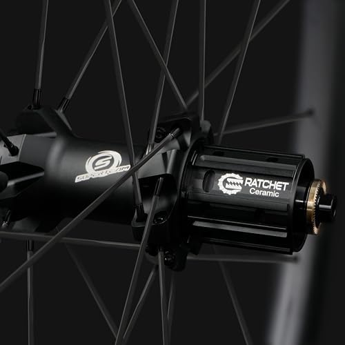 Superteam Carbon Wheelset 700c Rim V Brake 50mm Depth 25mm Width Road Bike Wheels Matte Finish  Tubeless Ready Support for 8 12 Speed Clincher & Tubeless
