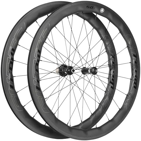 Superteam Carbon Wheelset 700c Rim V Brake 50mm Depth 25mm Width Road Bike Wheels Matte Finish  Tubeless Ready Support for 8 12 Speed Clincher & Tubeless
