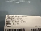 Surface Pro  Copilot  PC  12 inch  Snapdragon X Plus  8 Core  Ocean  WiFi    
