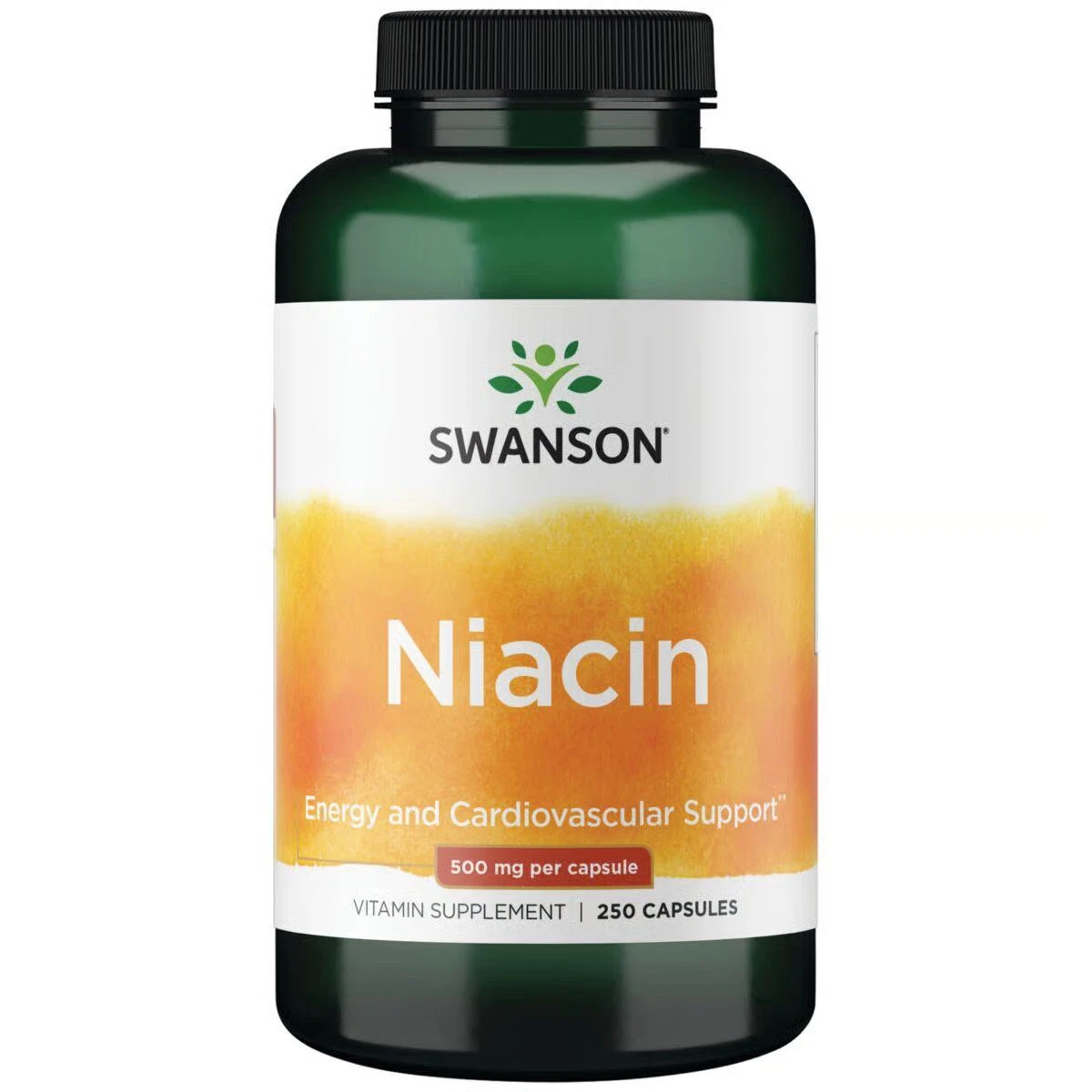 Swanson Niacin 500 mg 250 Capsules