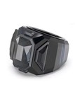 Swarovski Chroma Black Cocktail ring 58 brand new   Gift bag