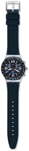 Swatch I New Chrono Unisex Watch Dress Stainless Steel Blue Quartz Waterproof Blue Grid