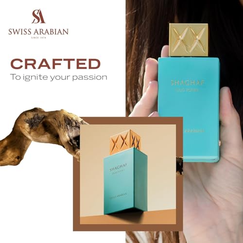 Swiss Arabian Shaghaf Oud Tonka   Vanilla Perfume with Warm Amber Fragrance   Earthy and Woody Allure   Enchanting Fusion of Arabic Perfume   2 5 oz