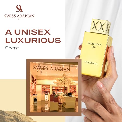Swiss Arabian Shaghaf Oud   Luxury Products From Dubai   Long Lasting  Addictive Personal EDP Spray Fragrance   Seductive Signature Aroma   2 5 Oz