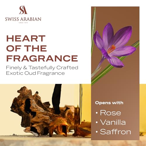 Swiss Arabian Shaghaf Oud   Luxury Products From Dubai   Long Lasting  Addictive Personal EDP Spray Fragrance   Seductive Signature Aroma   2 5 Oz